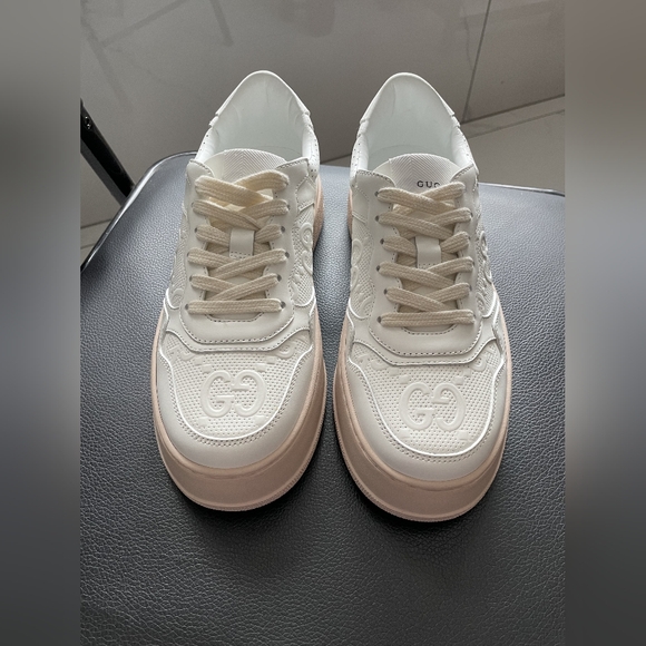 Gucci GG Embossed Leather Sneaker - Picture 1 of 10